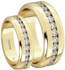 New His And Hers Matching Titanium Wedding Engagement Ring Set