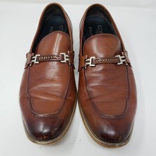 STACY ADAMS Moc Toe Loafers Mens 12M Brown 25199-221 EUC Dress Shoes
