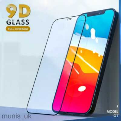 Hartglas Displayschutzfolie iPhone 16 15 14 13 12 11 PRO MAX X XR FULL COVER