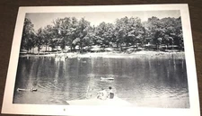 1960's Forest Lake Lakeside Tent Camping Chester, Virginia Post Card Unused