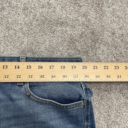 Guess Slim tapered Distressed Denim Jeans Men 38 Blue Medium Wash Stretch Casual - Picture 16 of 20