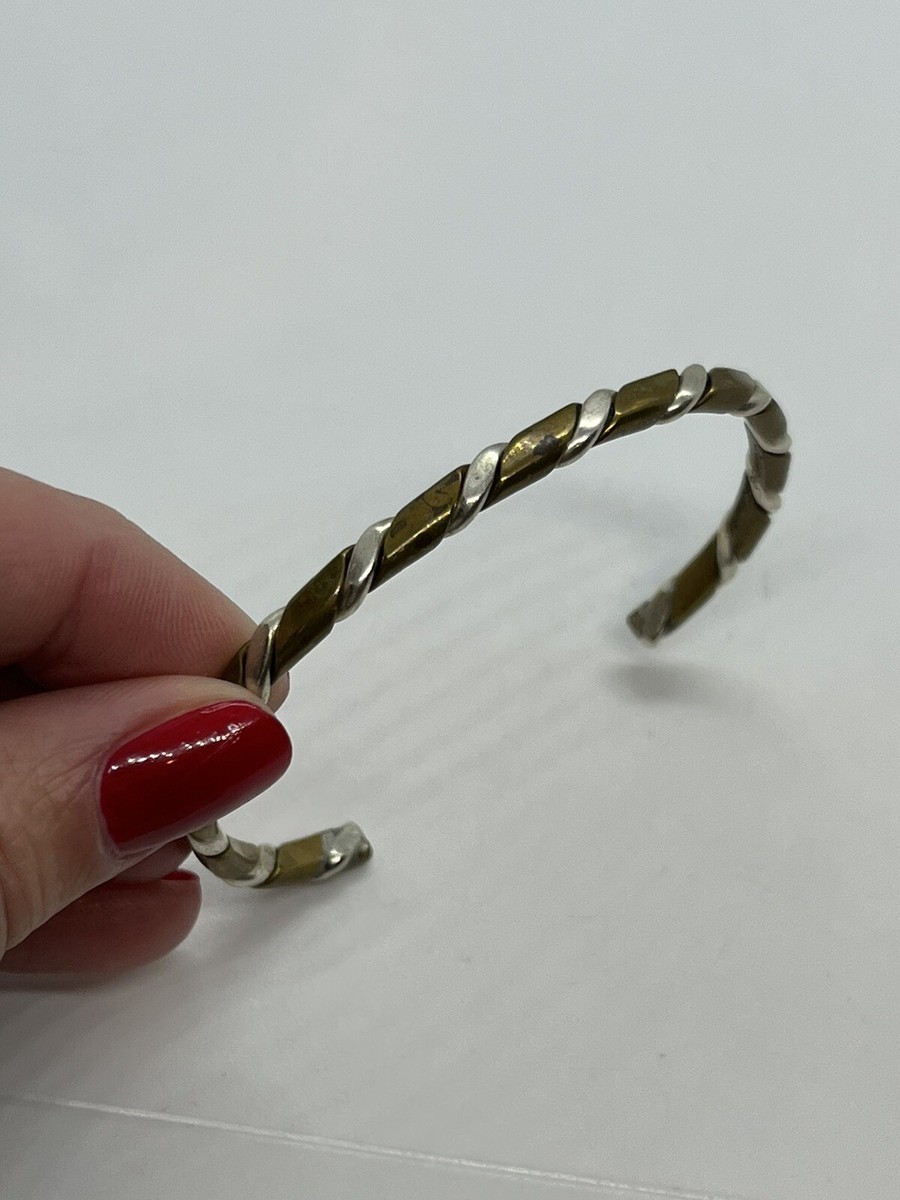Renee Lepre sterling silver and copper twist cuff bracelet | eBay
