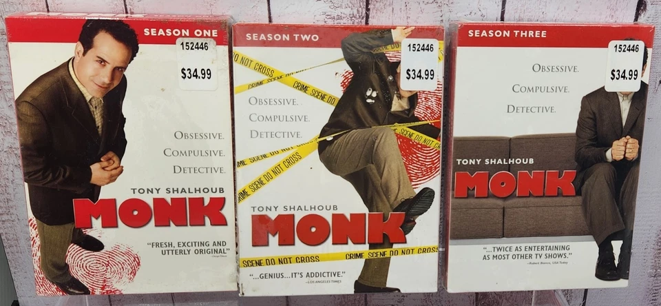MONK Series DVD Set Seasons 1-5 Police Mystery Comedy TV Series - Image 2 of 3