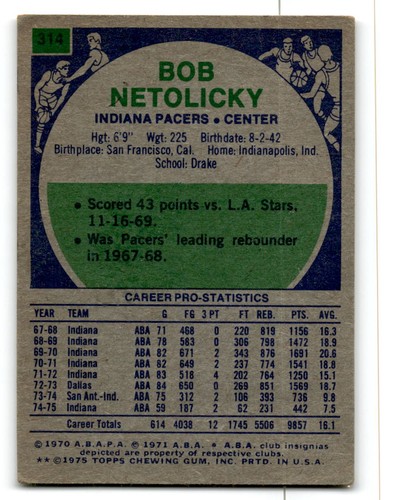 1975-76 Topps Basketball Poor to Good You Choose, Complete Your Set #1-330 - Bild 435 von 459