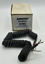 Shure Microphone C14C Cable Assembly Coiled NOS New  damaged Box 
