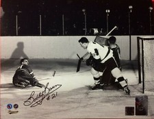 BOBBY BAUN  SIGNED AUTOGRAPHED TORONTO MAPLE LEAFS  8X10 