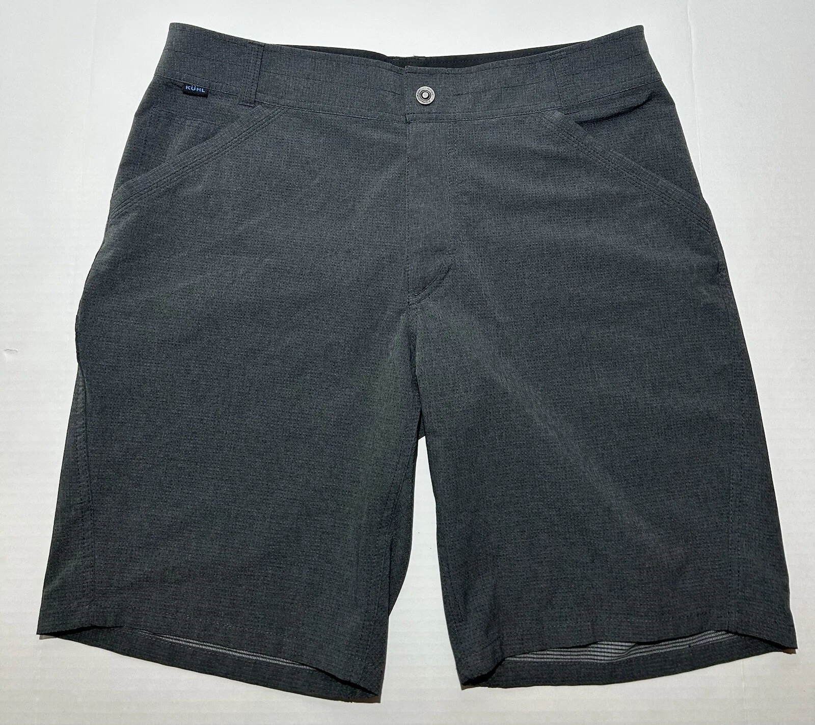 Kuhl Men’s Shorts Hiking Outdoors Gray Cotone/Nylon 11” Inseam Size 36 Casual