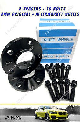 Alufelgen Spurverbreiterung für BMW 1 2er F20 F21 F22 F23 12mm schwarz x 2 + Schrauben