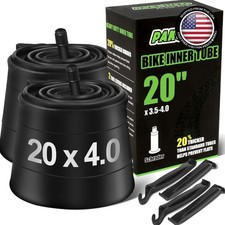 20 x 4.0 Fat Tire Tube Schrader Valve 32mm Heavy Duty Butyl Rubber 2 pack