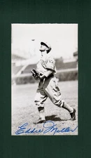 Autograph: EDDIE MILLER, 1939 Boston Braves ~ 3X5 photo postcard TM
