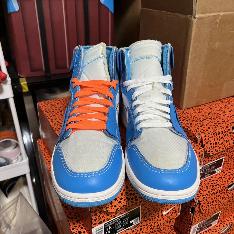 Talla 10 - Jordan 1 Retro OG x Off-White Alto UNC Foto 2 de 4