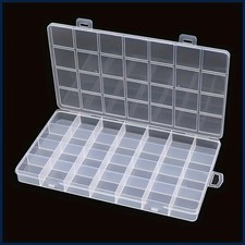28 Grid Plastic Storage Box Organizer for Beads Fishing Tackle DIY Tools Case