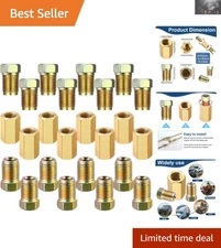 Complete Brake Line Fittings Kit: 12 Quality Brass Pieces for 3/16 Inch Tubing