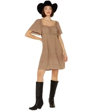 Cleo + Wolf Women's Arlo Flutter Sleeve Printed Mini Dress - CLSP24D71-CHBN