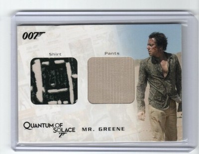 James Bond Archives 2009 Costume Relic QC07 Mr Greene's Shirt & Pants #071/725