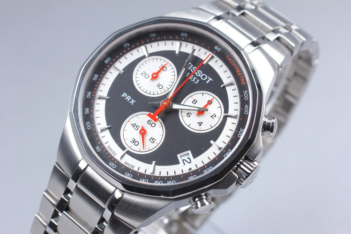 Box, Paper ] TISSOT PRX Chronograph T077417A Sapphire Crystal