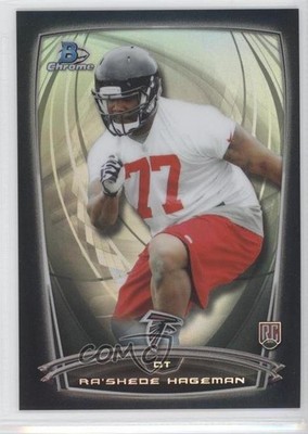 2014 Bowman Chrome Black Refractor /299 Ra'Shede Hageman Ra’Shede Rookie RC 1u7