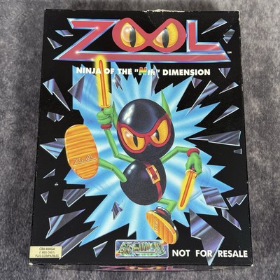 Zool Ninja Of The Nth Dimension Amiga Spiel - mit Handbuch Big Box *Not For Resale*