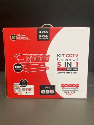 H.265+ Wired Security Camera DVR Kit System with AI Human Vehicle Detection, 4X