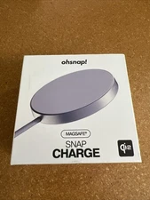 GENUINE OhSnap Qi Wireless Charger Crushed Orchid OPEN BOX NEW!