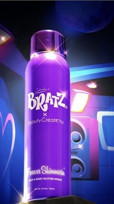 Bratz x Beauty Creations Forever Shimmerin' Hair & Body Glitter Spray 3.51 oz