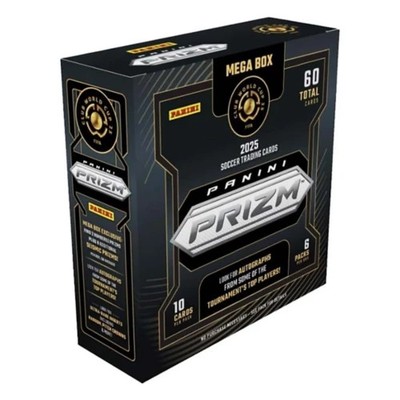 2025 Panini Prizm FIFA Club World Cup Soccer Factory Sealed Mega Box