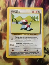 PORYGON - 39/102 - Base Set - Pokemon Card -