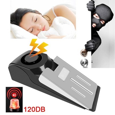 Electronic Burglar Alarm Intelligent Home Security Wedge Door Stop Alarm System 