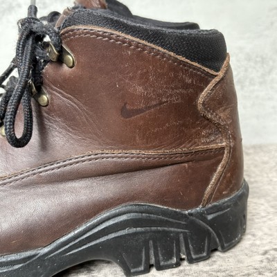 Nike ACG Vintage VTG Y2K Brown Leather Hiking Boots Men display picture 1