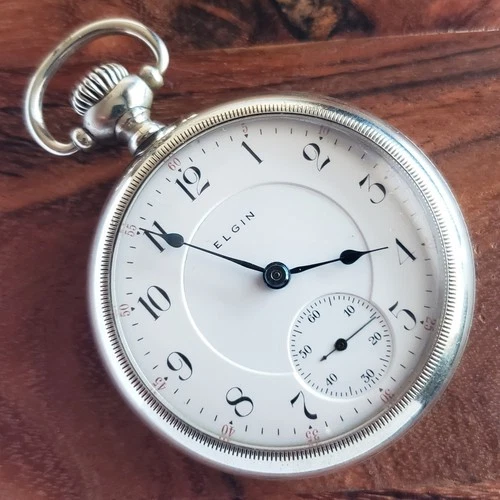1904 Elgin 349 Class-A Railroad Grade 18S Pocket Watch 21 Jewels Antique, Clean