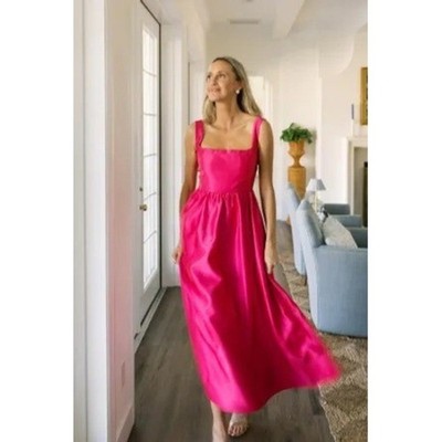 Tuckernuck Dupioni Esme Dress Womens XS Pink NWOT | eBay
