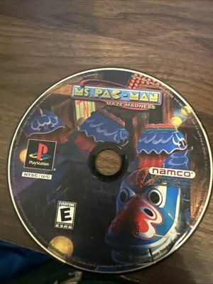 Ms. Pac-Man: Maze Madness (Sony PlayStation 1, 2000) PS1 DISC ONLY Tested 