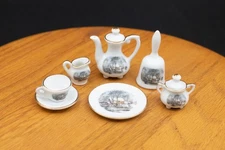 Vintage Avon Small Treasures Ceramic Porcelain Miniature Tea Set Dollhouse Decor