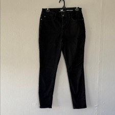 Lee Women's Dark Black midrise Skinny Jeans 6