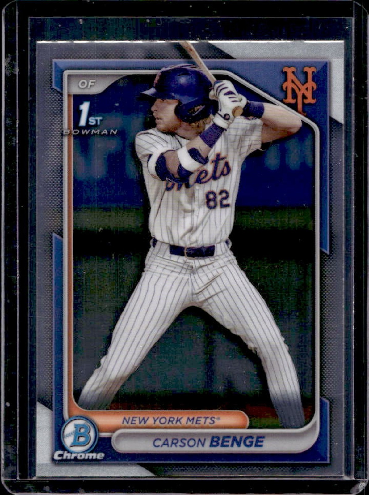 2024 Bowman Draft Carson Benge Chrome 1st Prospect #BDC-28 Mets