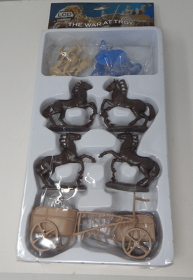 #ad LOD Enterprises THE WAR AT TROY Plastic Figure Set #2 6 Fig4 Horses 2 Chariots $59.95