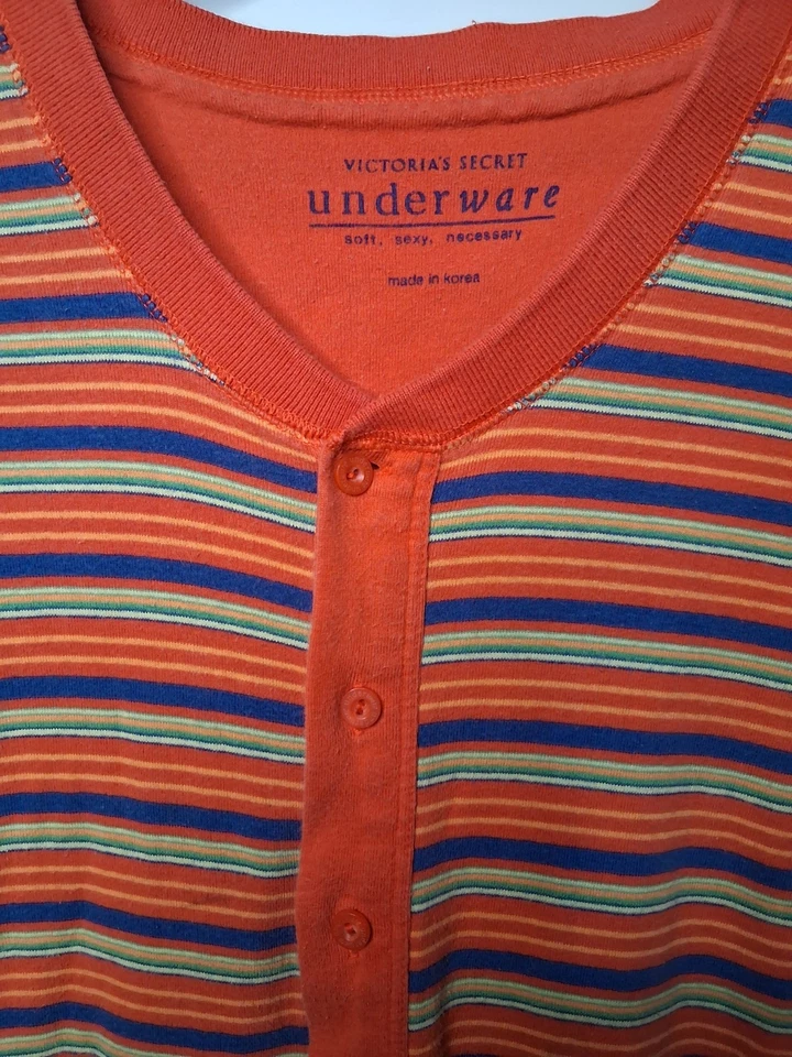 Vintage Victoria's Secret Pure Cotton Colorful Romper Women's Size Lg Playsuit - Image 3 of 4