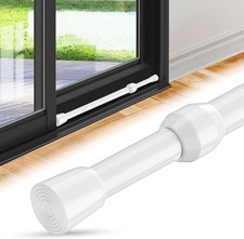 Sliding Door Security Bar, 1 Pack, 16.2 28.3 Inch Adjustable Patio Door Security