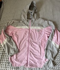 The North Face Girls Size Large Windbreaker Zip Up Jacket Hydrenalite