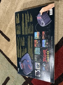 Atari Jaguar Video Game Console Black Red with Controller, Power Adapter, Box