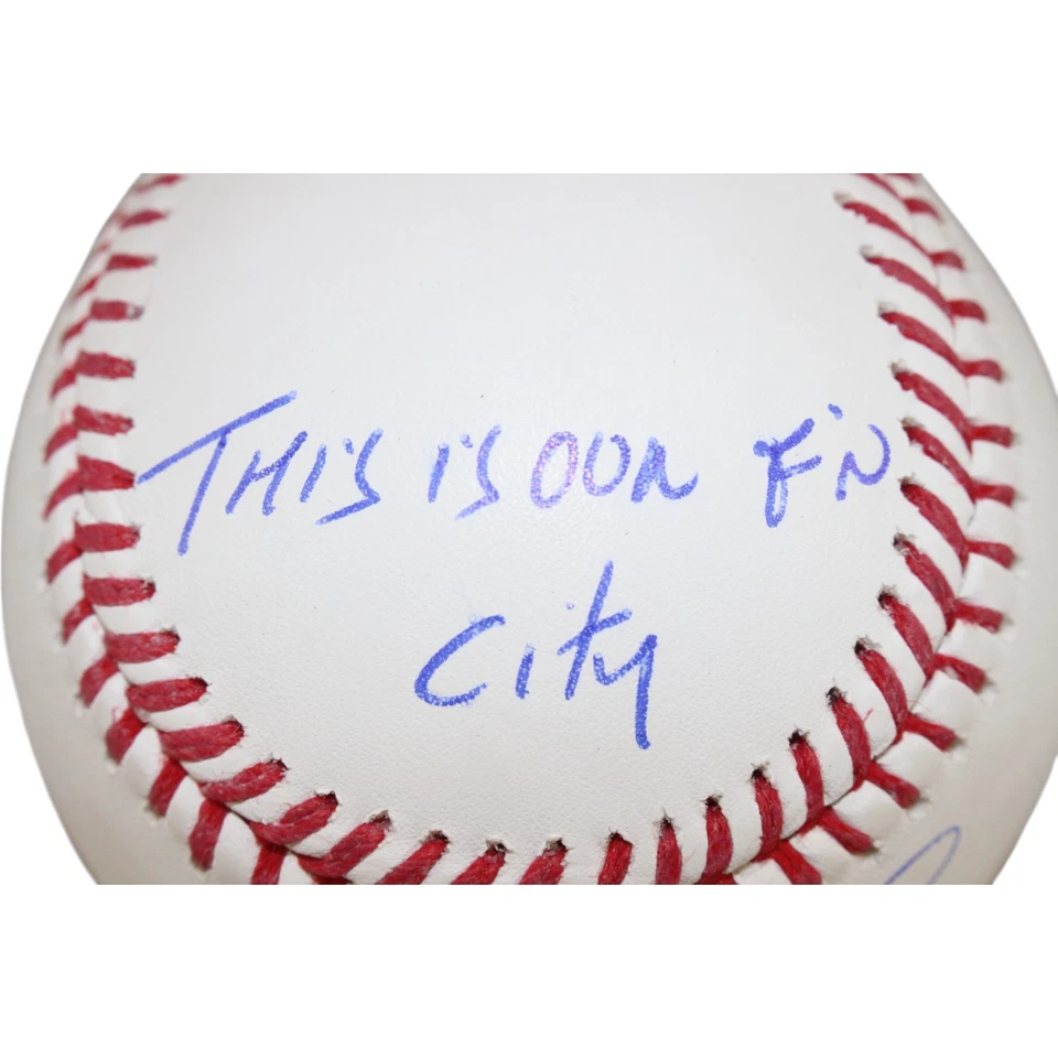 David Ortiz Autografiado Medias Rojas de Boston OML Béisbol Nuestra Ciudad Beckett 50927 Foto 3 de 4