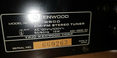KENWOOD KT 6500 tuner stereo hifi vintage collector EUR 139,00 - FR