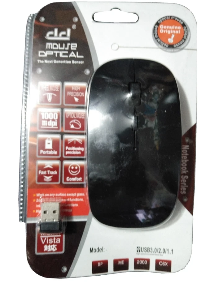 Wireless Mouse, 3.0G Portable Optical Silent Ultra Thin Wireless Computer Mouse - Image 3 of 4