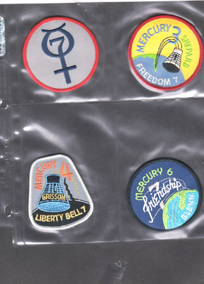KAPPYS  SPACE  NASA  PATCHES  8 DIFFERENT VINTAGE  SP12