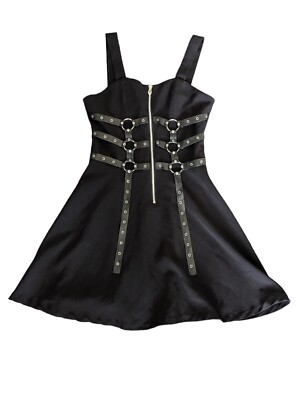 black.polka dot dress Polka Black Chiffon Mini Dress main image 0