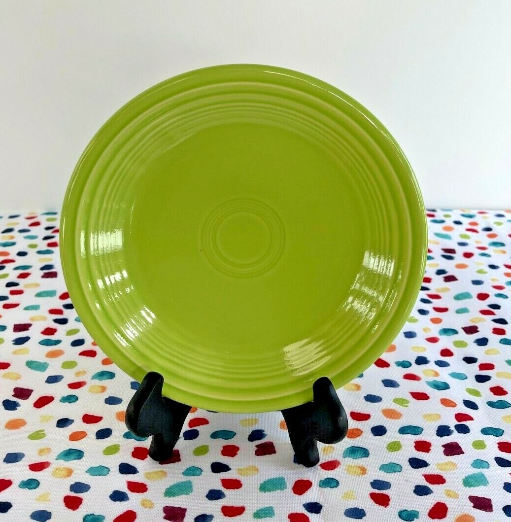 Fiestaware Chartreuse Salad Plate Fiesta Retired Green 1/4 inch Small  Plate
