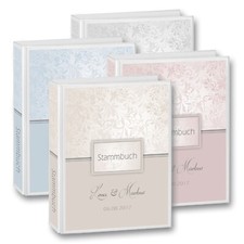 Stammbuch der Familie personalisiert Stammbuchmappe Charmant A5 A4 Stammbücher