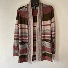 Bobeau Long sleeve Open Front Cardigan Sweater SZ XS NWT Career Casual Work