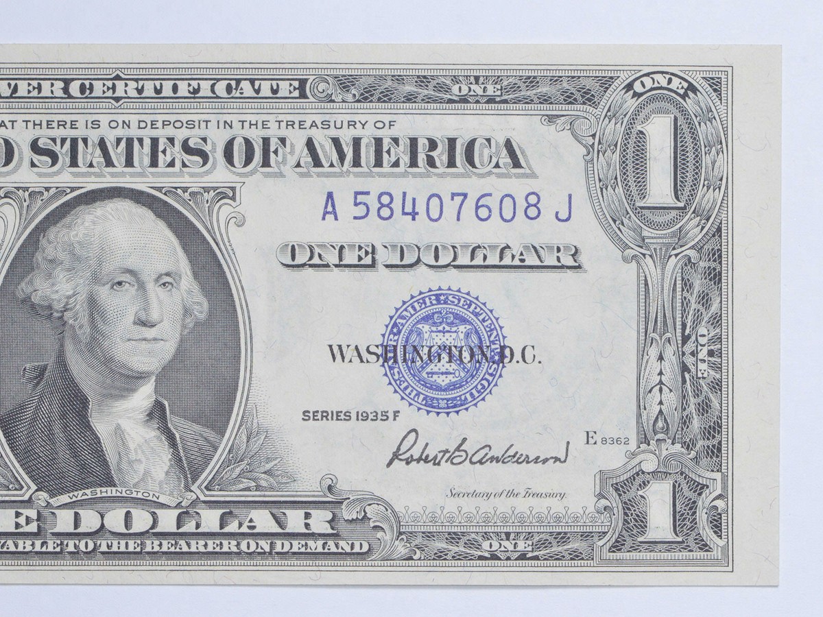 サラワク 1ドル 1935年 P20a A/3 LOWシリアル F+ チャールズ