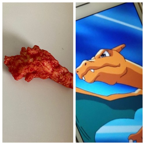 flaming hot cheeto shaped like Charizard ultra rare